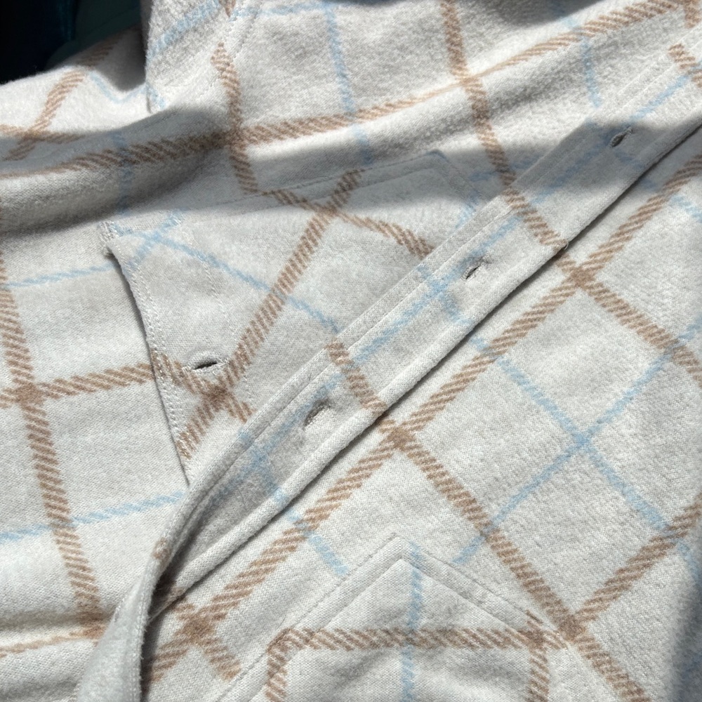 Plaid Button-Up Shirt Jacket - Picture 4 of 4